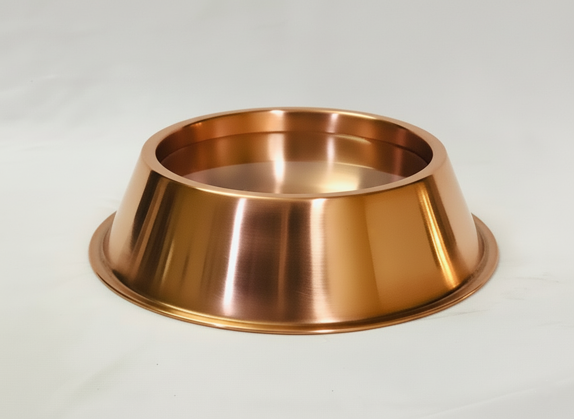 Pure water in a copper water bowl